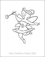 coloring page with Tooth fairy