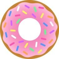 pink Donut drawing