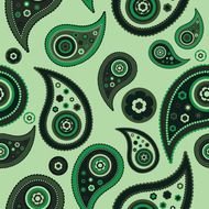 Paisley green drawing