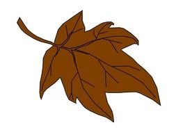Brown Fall Leaf Clipart Autumn Leafsvg clipart