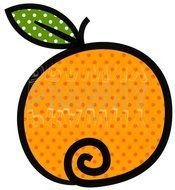 Orange With Polka Dots Prawny Fruit Free Images