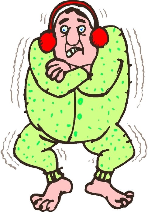 Person Freezing Cold clipart