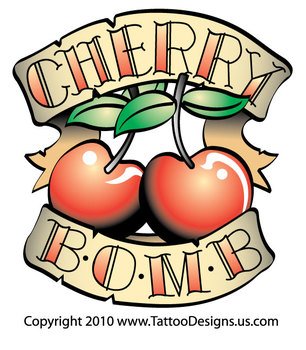 Labels Cherries Cherry Tattoo Design
