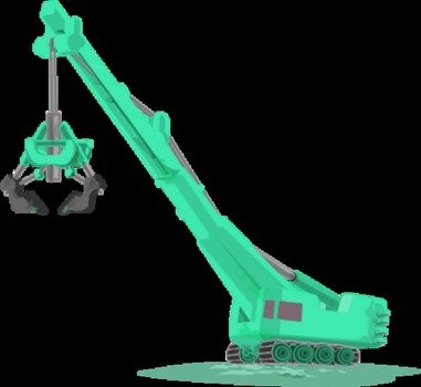 Crane Construction Equipment Vector