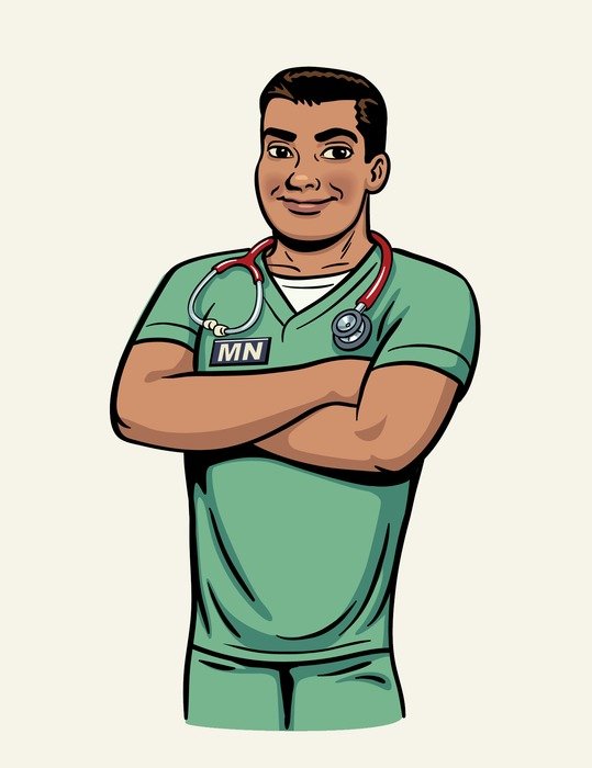 cartoon medical brother