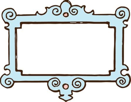 Vgosn Vintage Frame Border Clipart Colored 1