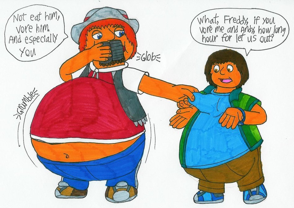 Freddy Vore Andy And Tom 4, comic fat persons