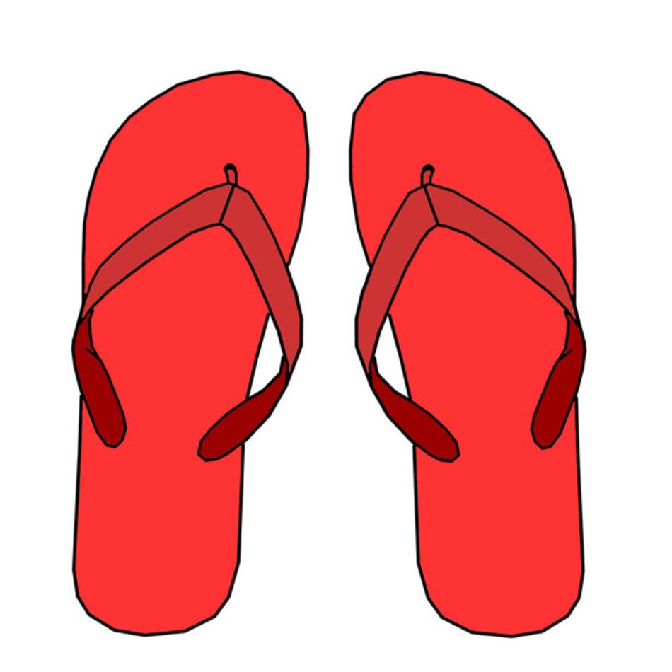 Free Red Flip Flops Wedding Photo