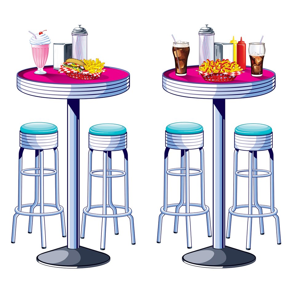 painted bar tables and chairs