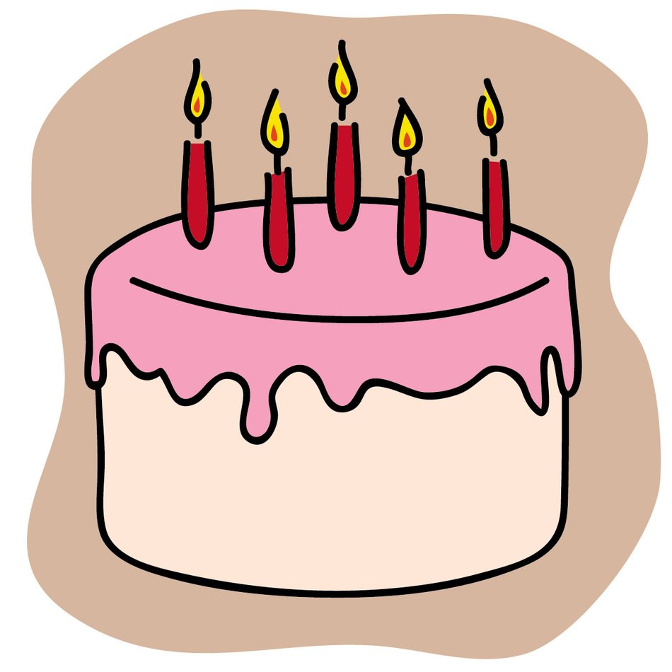 Free Birthday Cake drawing free image download