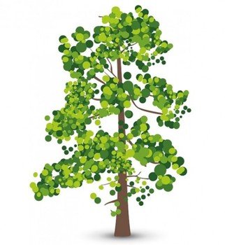 green bigTree drawing