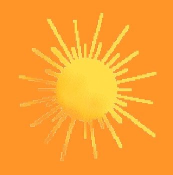Download Sun Of A Large Golden With Multiple Rays Plus