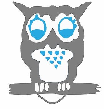 Pink And Grey Owl