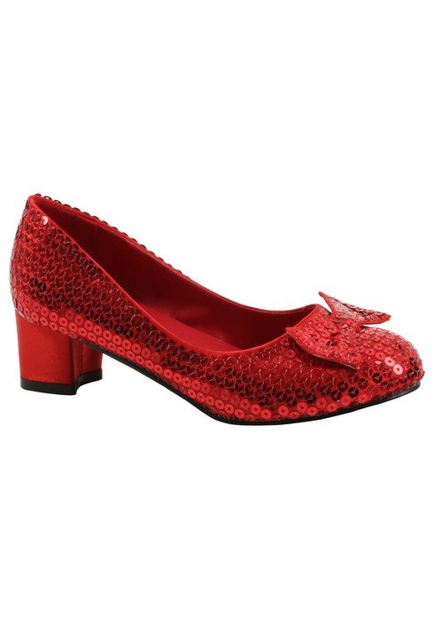 red women shoe with bow