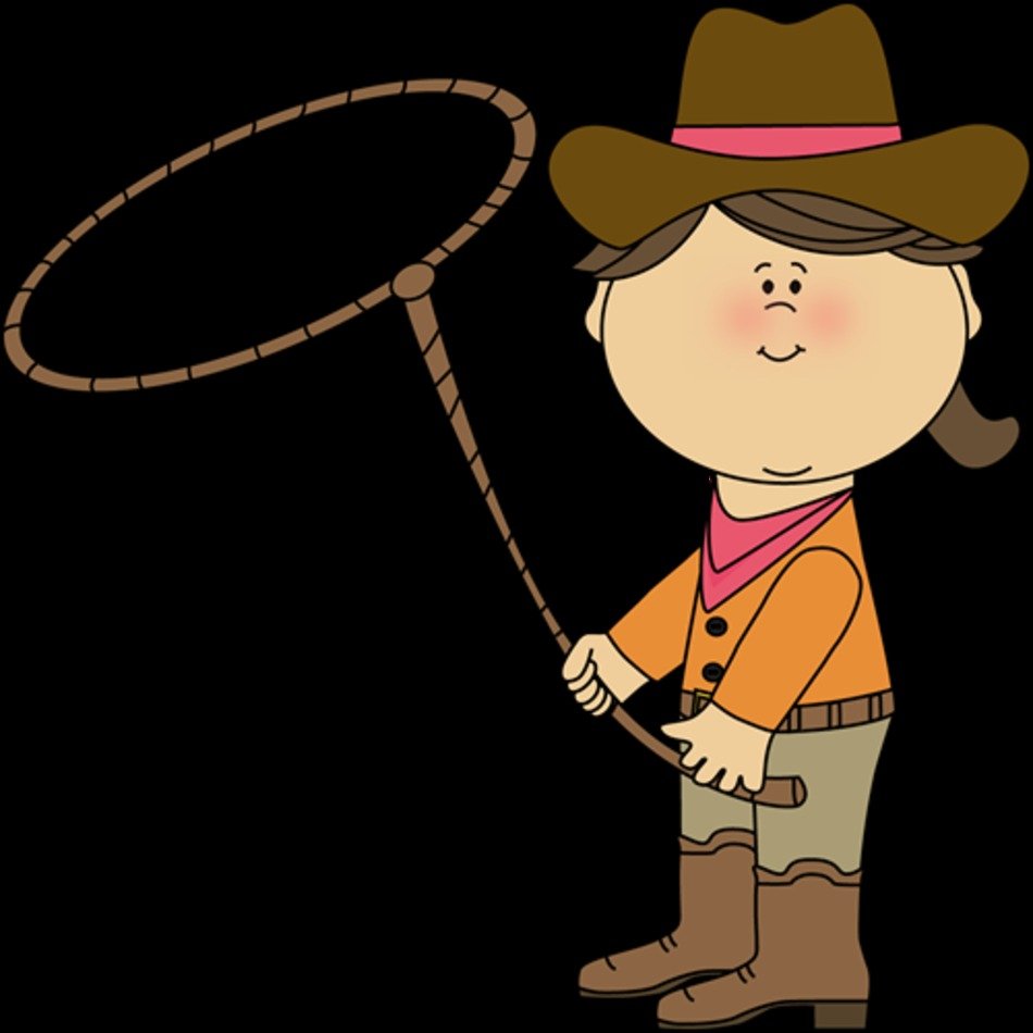 Cowgirl With A Lasso Image Cute Little Swinging
