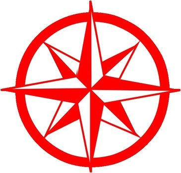 Red Compass At Clkercom Vector Online Royalty