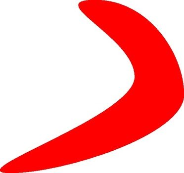 Red Boomerang At Clkercom Vector Online Royalty