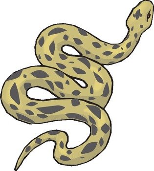 Ä°llustration of yellow snake