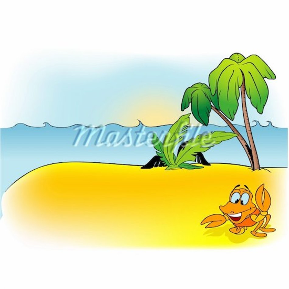Holiday Beach Cartoon