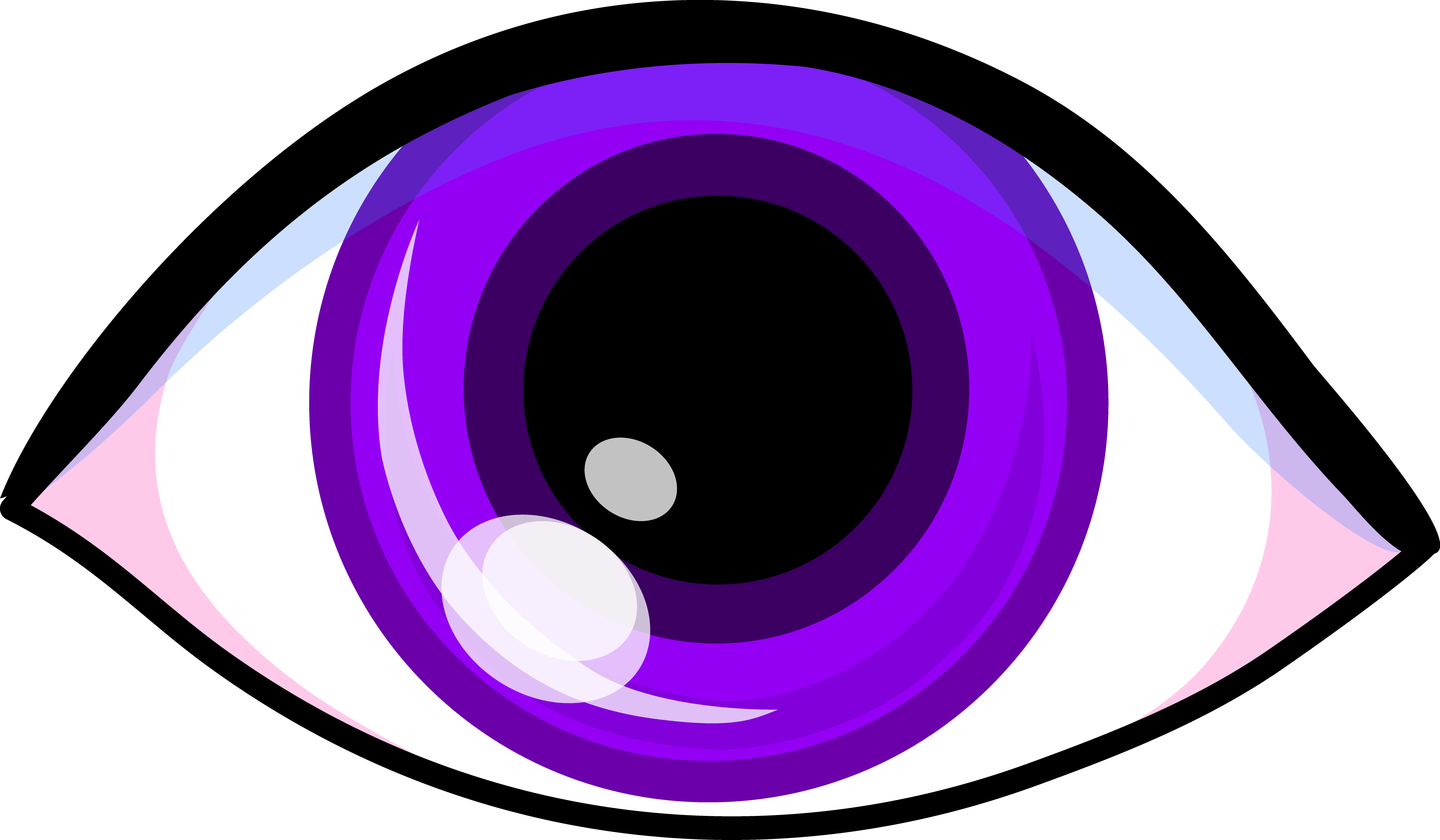 Purple eye on a white background free image download