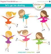Lets Go Ice Skating By Cocoamint On Etsy