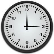 classic greyscale Clock face
