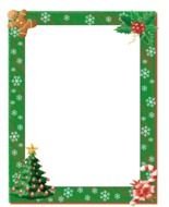 Colorful Christmas Border clipart