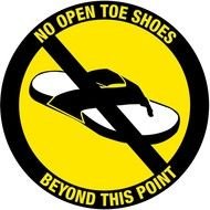 safety sign on a white background