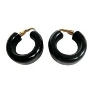 black earrings