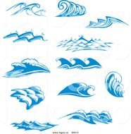 Free Ocean Waves Word Art Templates View Original