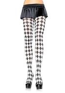 Diamond Harlequin Pattern 23 Black And White