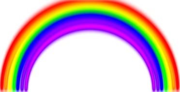 illustration of the colorful rainbow