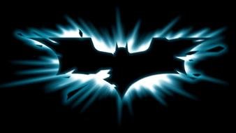 clipart of the batman symbol in a dark