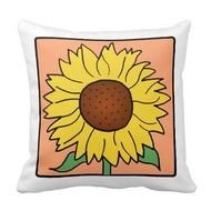 Throw Pillow Cartoon Garden Summer