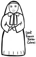 female Saint, outline