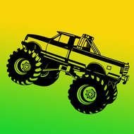 Details About Monster Truck Pickup Art Vinyl Wall Decal Sticker