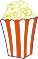 box with popcorn as a picture for clipart