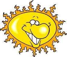 Cartoon Sun Coffee In A Cup clipart