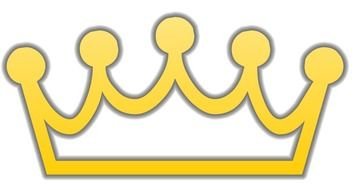 gold crown as a graphic image