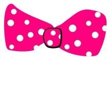 Black Polka Dot Bow