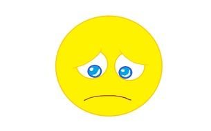 clipart of the yellow Unhappy Face