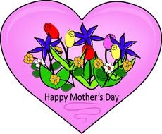 clipart of the Mother's Day greeting card
