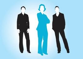 Clipart of Females silhouettes