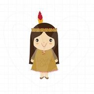 Native American Indian Girl Single Set Sku By Lovinkday