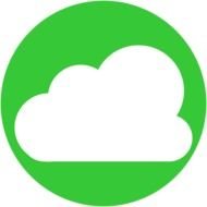 Cloud Computing green drawing