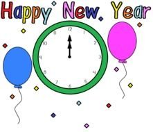 Happy New Year 2014 clipart