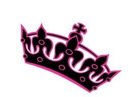 Princess Crown Black And White Panda Free