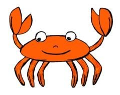 animated red crab