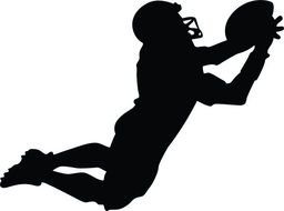 Clipart of the American football player