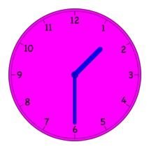 Clock One Thirty Vector